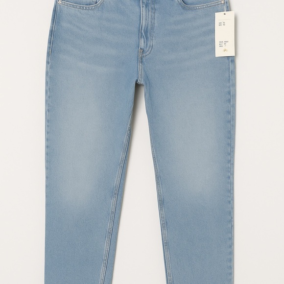 H&M Light Wash Straight Leg Jeans | Size 16 | NWT - Picture 1 of 7